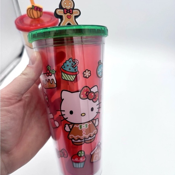 LOT OF 5 Hello Kitty Tumbler Cups New Gift Christmas Halloween Sanrio Cartoon - Picture 12 of 12